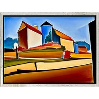 Christin Lutze: Bild 'Traumschloss II' (2024) (Original / Unikat), gerahmt