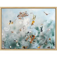 Christine Müller: Bild 'Eine neue Welt entsteht Teil III' (2023) (Original / Unikat), gerahmt