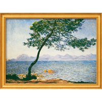 Claude Monet: Bild 'Antibes' (1888), Version goldfarben gerahmt