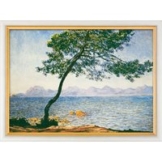 Claude Monet: Bild 'Antibes' (1888), Version weiß-goldfarben gerahmt