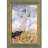 Claude Monet: Bild 'Frau mit Sonnenschirm' (1886), gerahmt