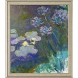 Claude Monet: Bild 'Gelbe Seerosen und Agapanthus' (1914-1917), gerahmt