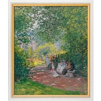 Claude Monet: Bild 'Im Park Monceau' (1878), gerahmt