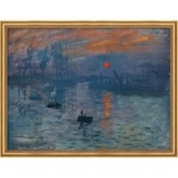 Claude Monet: Bild 'Impression, Sonnenaufgang' (1873), gerahmt