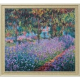 Claude Monet: Bild 'Irisbeet in Monets Garten' (1900), gerahmt