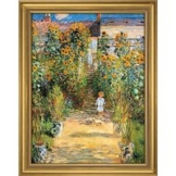 Claude Monet: Bild 'Le Jardin de Monet à Vétheuil' (1881), gerahmt