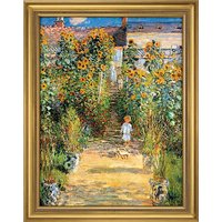 Claude Monet: Bild 'Le Jardin de Monet à Vétheuil' (1881), gerahmt