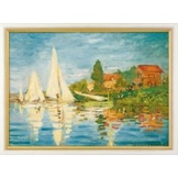 Claude Monet: Bild 'Regatta in Argenteuil' (1872), gerahmt