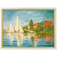 Claude Monet: Bild 'Regatta in Argenteuil' (1872), gerahmt