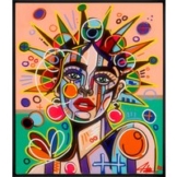 David Tollmann: Bild 'Liberty' (2021), handüberarbeitet, gerahmt