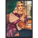 Ekaterina Moré: Bild 'Black Coffee' (2024) (Original / Unikat), gerahmt