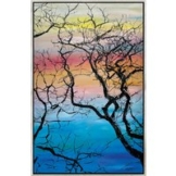 Ella Joosten: Bild 'Forest Silhouette Seven' (2023) (Original / Unikat), gerahmt