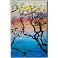 Ella Joosten: Bild 'Forest Silhouette Seven' (2023) (Original / Unikat), gerahmt