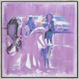 Esther Miranda: Bild 'Amigos' (2016) (Original / Unikat), gerahmt