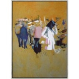 Esther Miranda: Bild 'Marktplatz' (2017) (Original / Unikat), gerahmt