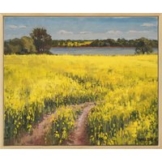 Frank Suplie: Bild 'Raps bei Boknis an der Schlei' (2020) (Original / Unikat), gerahmt