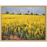 Frank Suplie: Bild 'Raps bei Nieby I' (2023) (Original / Unikat), gerahmt