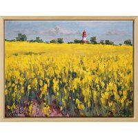 Frank Suplie: Bild 'Raps bei Nieby I' (2023) (Original / Unikat), gerahmt