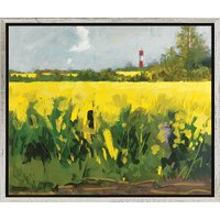 Frank Suplie: Bild 'Rapsfeld I (Gelb leuchtet bei Nieby)' (2009), gerahmt