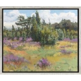 Frank Suplie: Bild 'Wacholderwald II (Heideblüte & Wacholderwald bei Schmarbeck)' (2011), gerahmt
