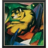 Franz Marc: Bild 'Der Tiger' (1912), gerahmt