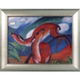 Franz Marc: Bild 'Rote Rehe II' (1912), gerahmt
