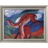 Franz Marc: Bild 'Rote Rehe II' (1912), gerahmt