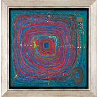 Friedensreich Hundertwasser: Bild '(224) Der große Weg', gerahmt