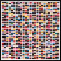 Gerhard Richter: Bild '1025 Farben' (1974), gerahmt