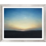 Gerhard Richter: Bild 'Abendstimmung' (1969), Version silberfarben gerahmt