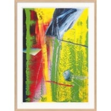 Gerhard Richter: Bild 'Abstraktes Bild' (1982), Version naturfarben gerahmt