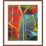 Gerhard Richter: Bild 'Abstraktes Bild - Juno' (1983), Version dunkelbraun gerahmt