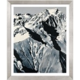 Gerhard Richter: Bild 'Himalaja' (1968), Version silberfarben gerahmt