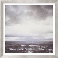 Gerhard Richter: Bild 'Seestück (bewölkt)' (1969), Version silberfarben gerahmt