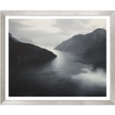 Gerhard Richter: Bild 'Vierwaldstättersee' (1969), Version silberfarben gerahmt