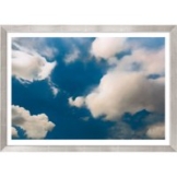 Gerhard Richter: Bild 'Wolke' (1976), Version silberfarben gerahmt