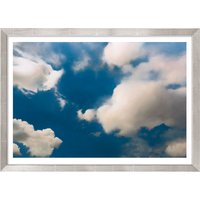 Gerhard Richter: Bild 'Wolke' (1976), Version silberfarben gerahmt