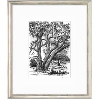 Günter Grass: Bild 'In der Heide' (2006) - aus Bilderzyklus 'Moener Tagebuch', gerahmt