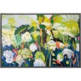 Gunther Sichelschmidt: Bild 'White Flower Garden on Sacred Earth' (2023) (Original / Unikat), gerahmt
