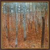 Gustav Klimt: Bild 'Buchenwald I' (1902), gerahmt