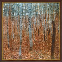 Gustav Klimt: Bild 'Buchenwald I' (1902), gerahmt