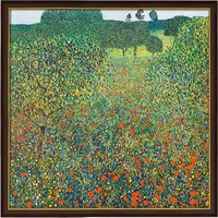 Gustav Klimt: Bild 'Feld mit Mohn' (1905), gerahmt