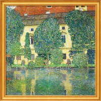 Gustav Klimt: Bild 'Schloss Kammer am Attersee III' (1910), gerahmt