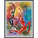 Helge Leiberg: Bild 'Komm hoch' (2010) (Original / Unikat), gerahmt