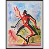 Helge Leiberg: Bild 'Tanz mit mir' (2010) (Original / Unikat), gerahmt