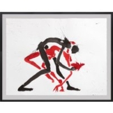 Helge Leiberg: Bild 'Umfasst (Z 23 005)' (2023) (Original / Unikat), gerahmt