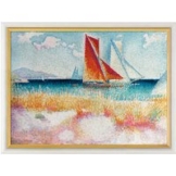 Henri Edmond Cross: Bild 'Regatta' (1895), gerahmt