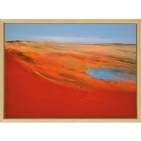 Hinrich JW Schüler: Bild 'Abstrakte Landschaft XX-2019' (2019) (Original / Unikat), gerahmt