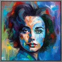 Holger Mühlbauer-Gardemin: Bild 'Liz Taylor' (2023) (Original / Unikat), gerahmt