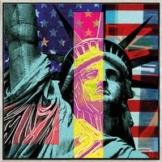 Holger Mühlbauer-Gardemin: Bild 'POP Liberty' (2024) (Original / Unikat), gerahmt